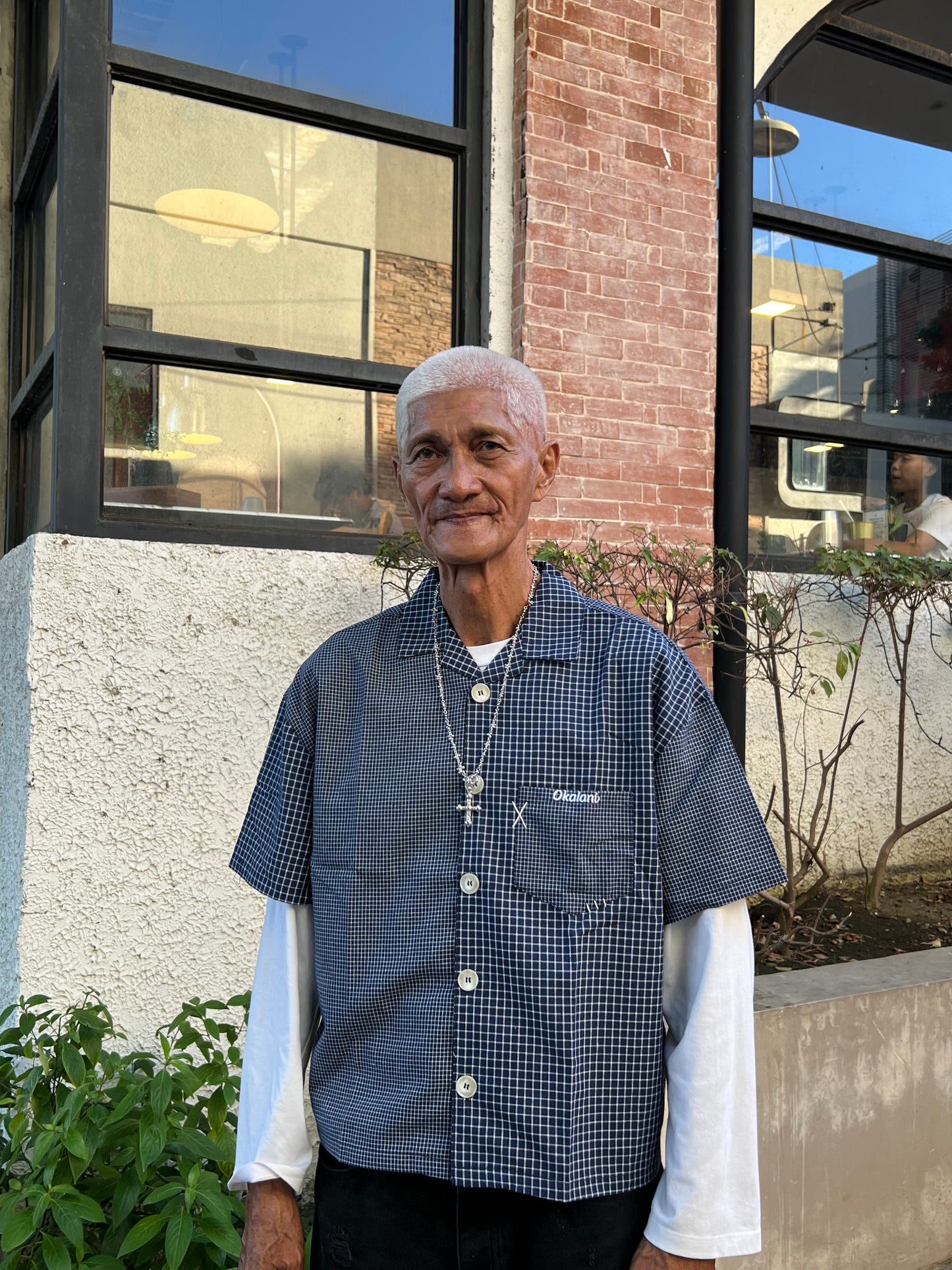 Dual Pattern Button-Up