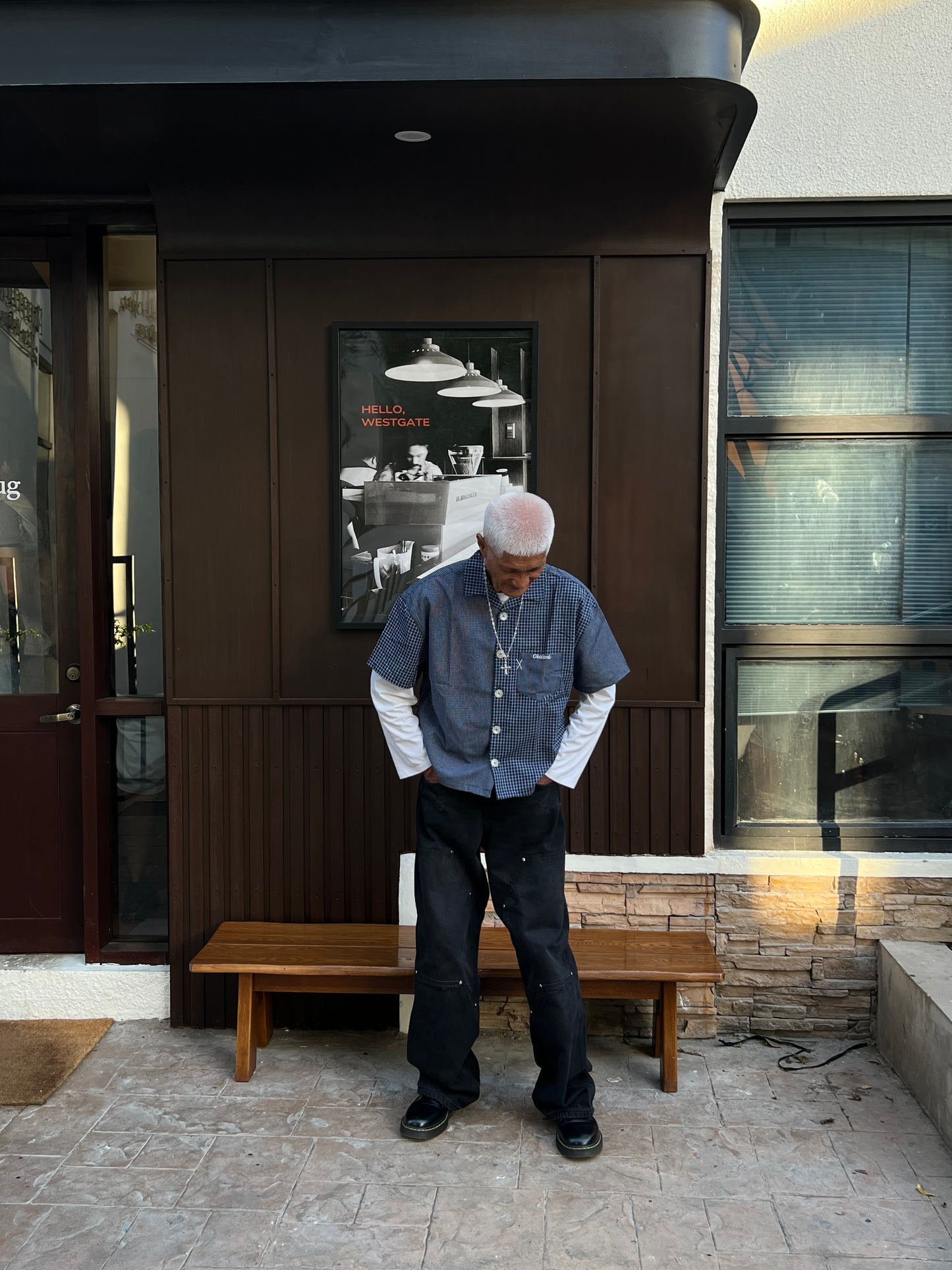 Dual Pattern Button-Up