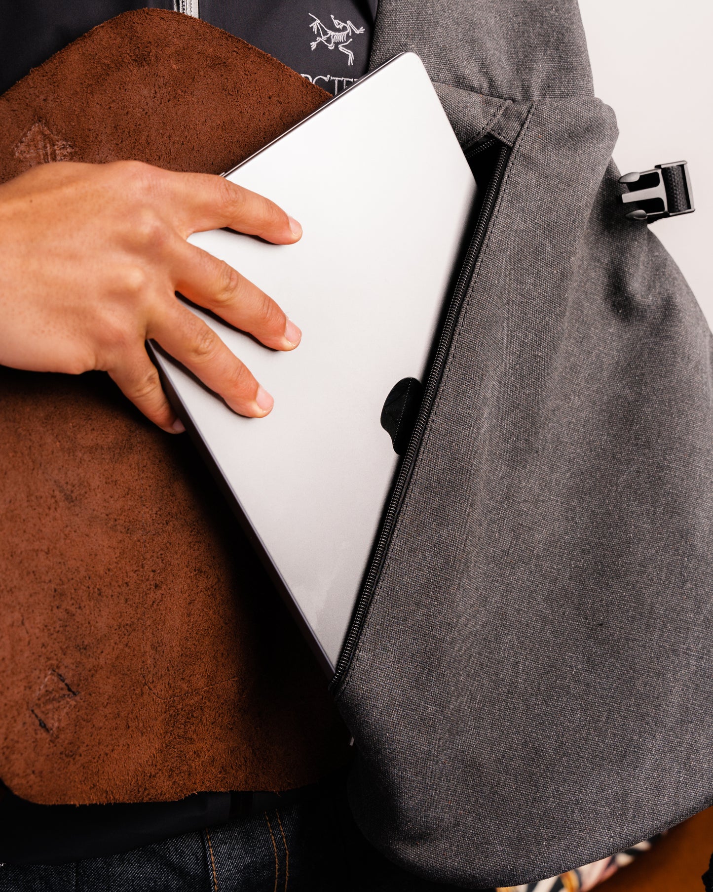 Leather Fold Sling Bag