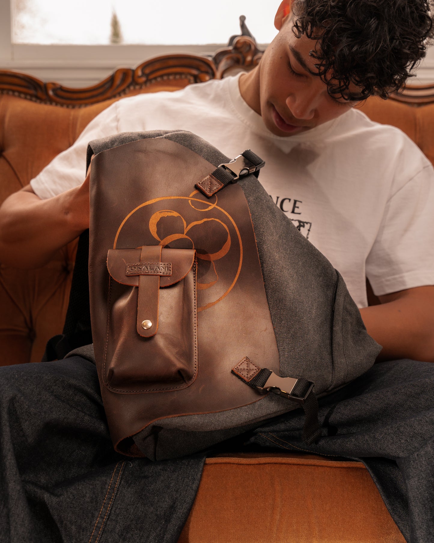 Leather Fold Sling Bag