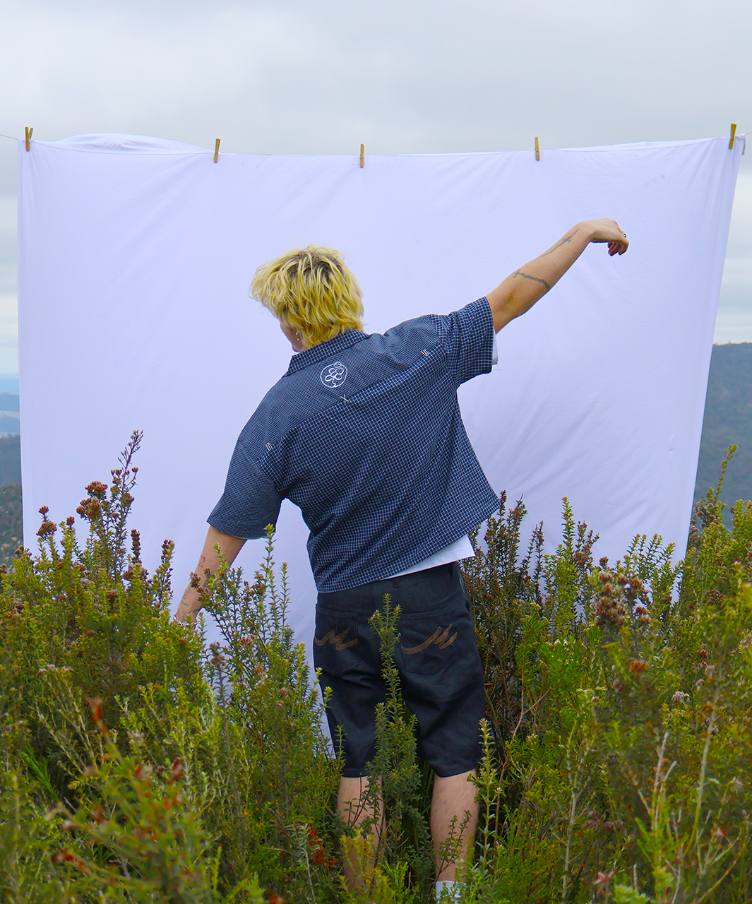 Dual Pattern Button-Up