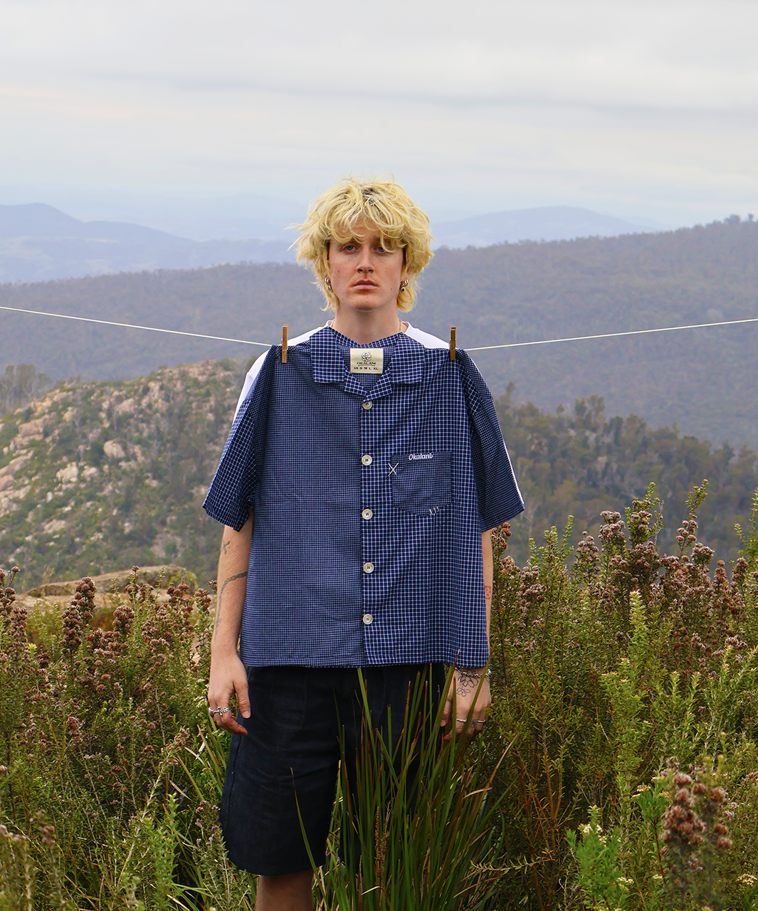 Dual Pattern Button-Up