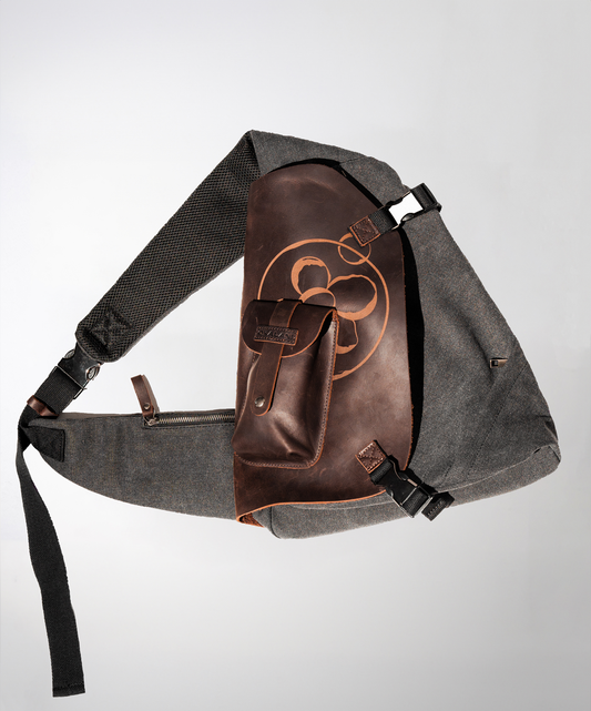 Leather Fold Sling Bag