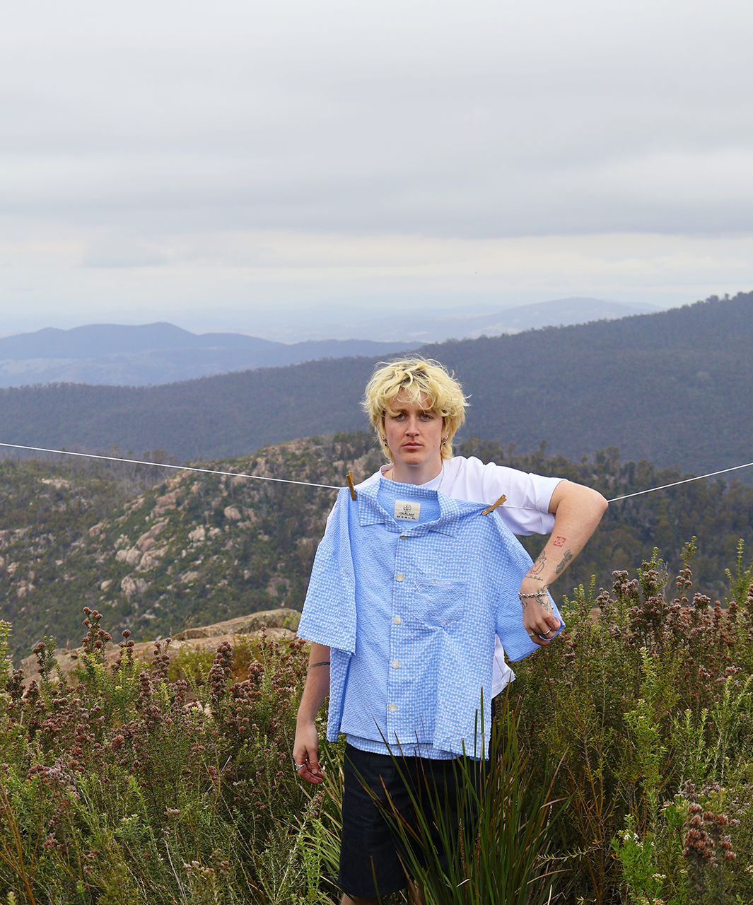 Dual Pattern Button-Up
