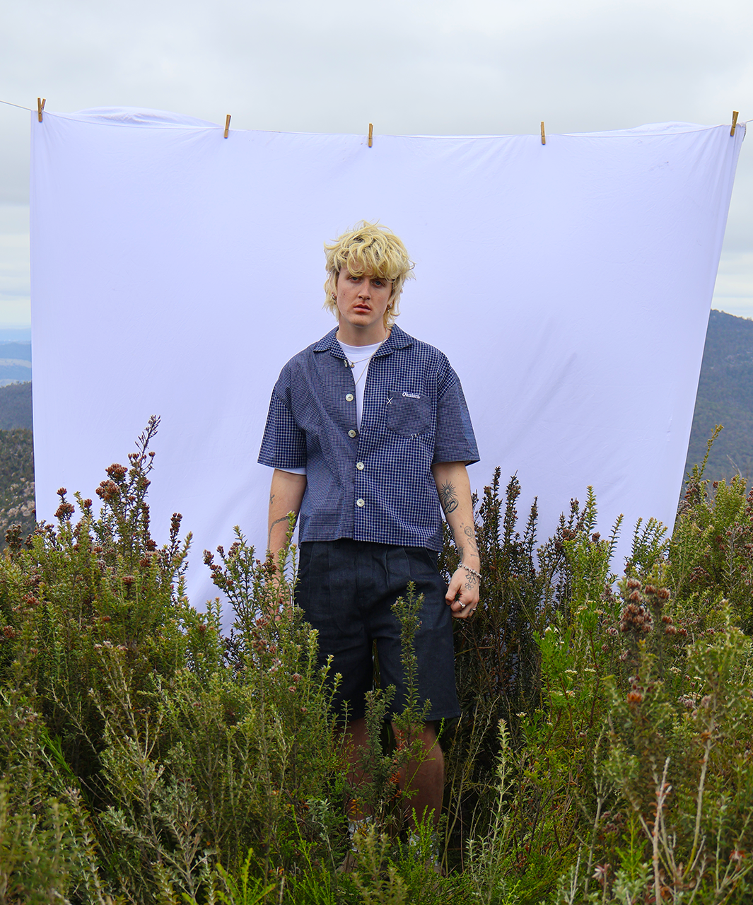 Dual Pattern Button-Up