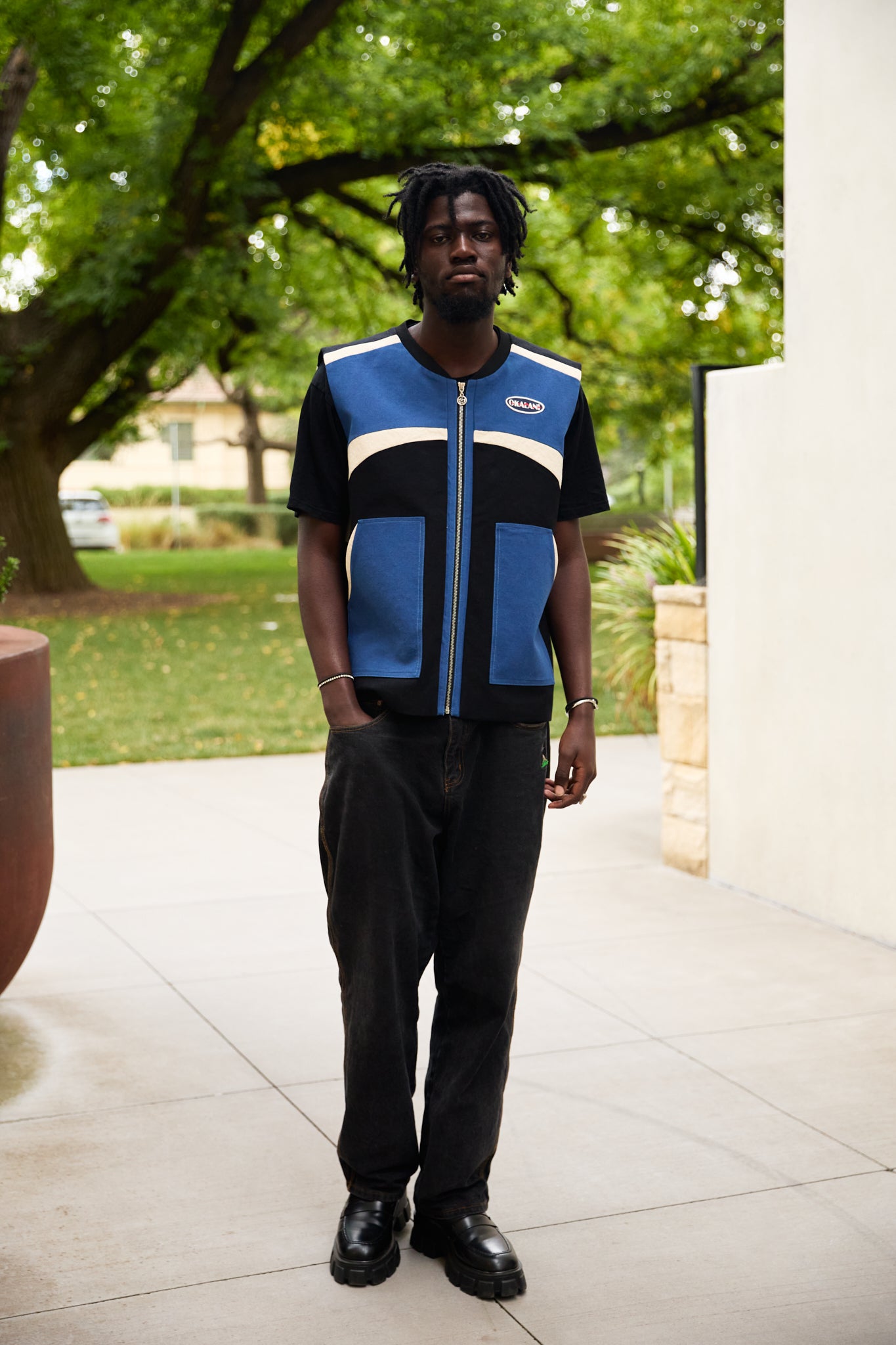 "Serpent & the Sun" Canvas Vest